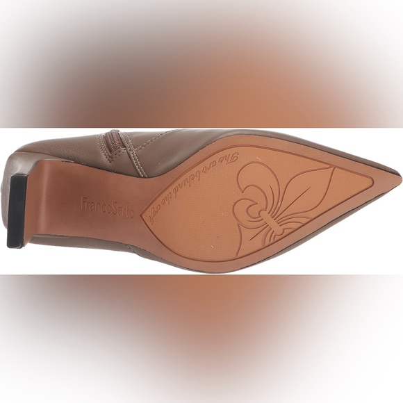 🆕Franco Sarto NEW SIZE 8 Women's L-Avana Mid Calf Boot Taupe Vegan - Picture 4 of 6